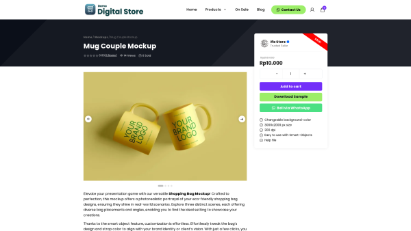 Demo Website Produk Digital 2