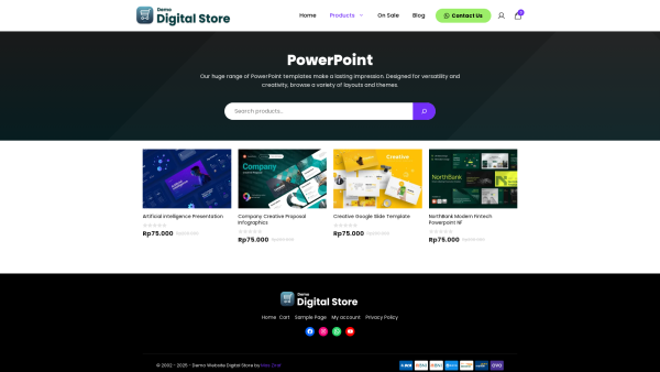 Demo Website Produk Digital 3