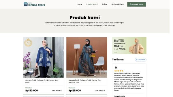 Demo Website Katalog Produk 2